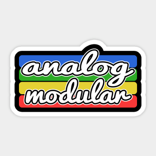 Modular Synthesizer Synth Vintage Retro Analog Sticker